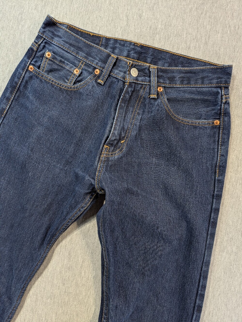 Levi's 505 Regular Fit Jeans Men's 30 X 32 Dark Blue